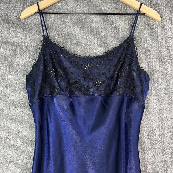 Vintage Y2K Jessica Mcclintock‎ Gunne Sax USA MADE Purple Maxi Dress lace M